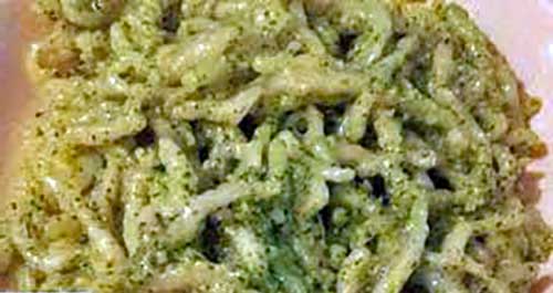 Pasta al Pesto di Carciofi 500x265