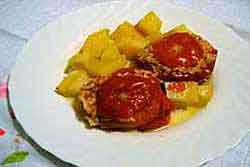 Pomodori-con-il-riso-e-patate-al-forno