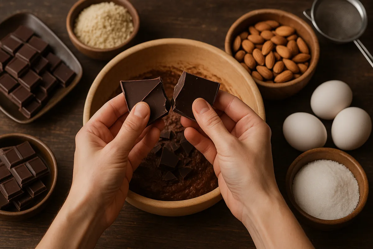 Come si fa la torta caprese senza errori? La scelta del cioccolato che cambia tutto