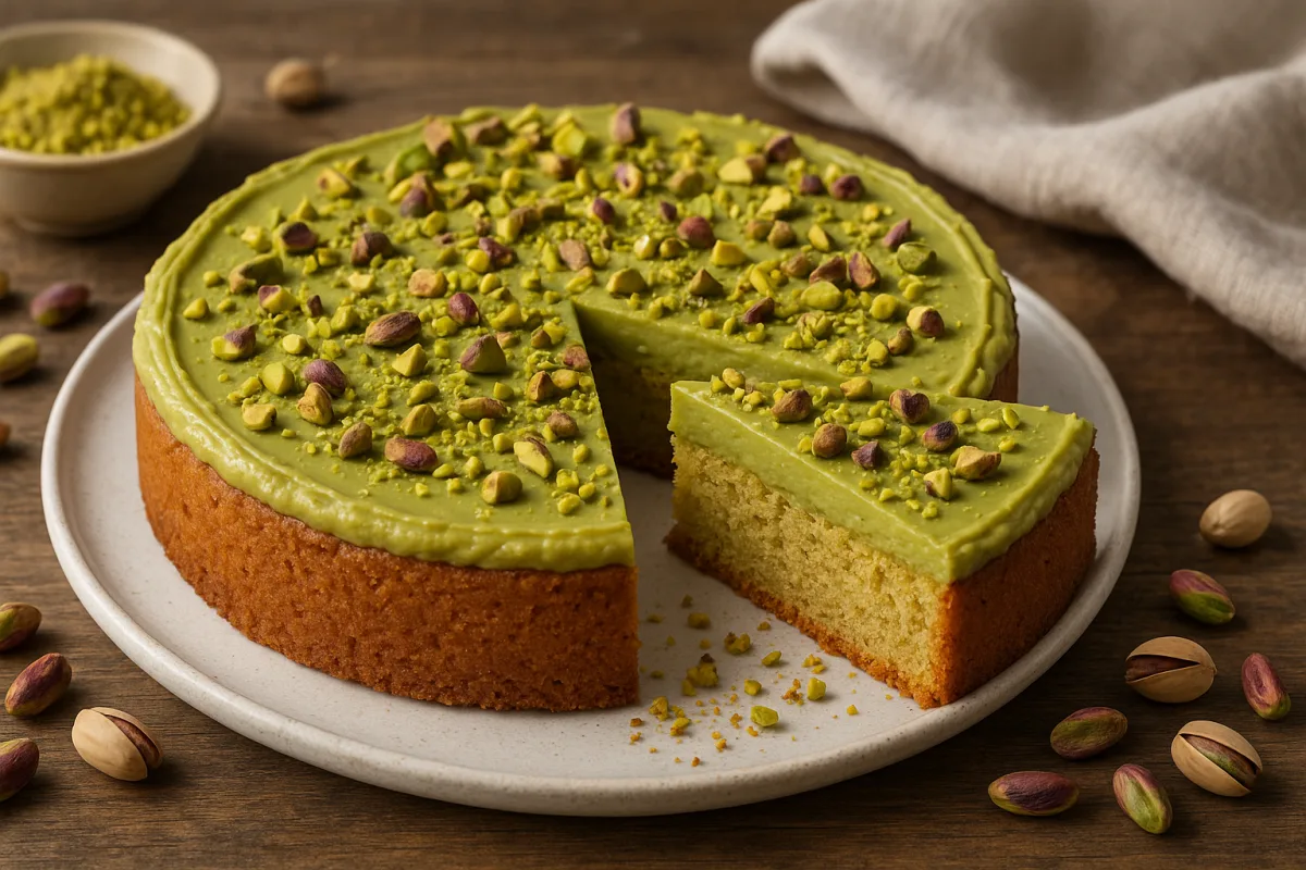 Torta al pistacchio con base morbida: la variante che esalta il gusto senza coprirlo