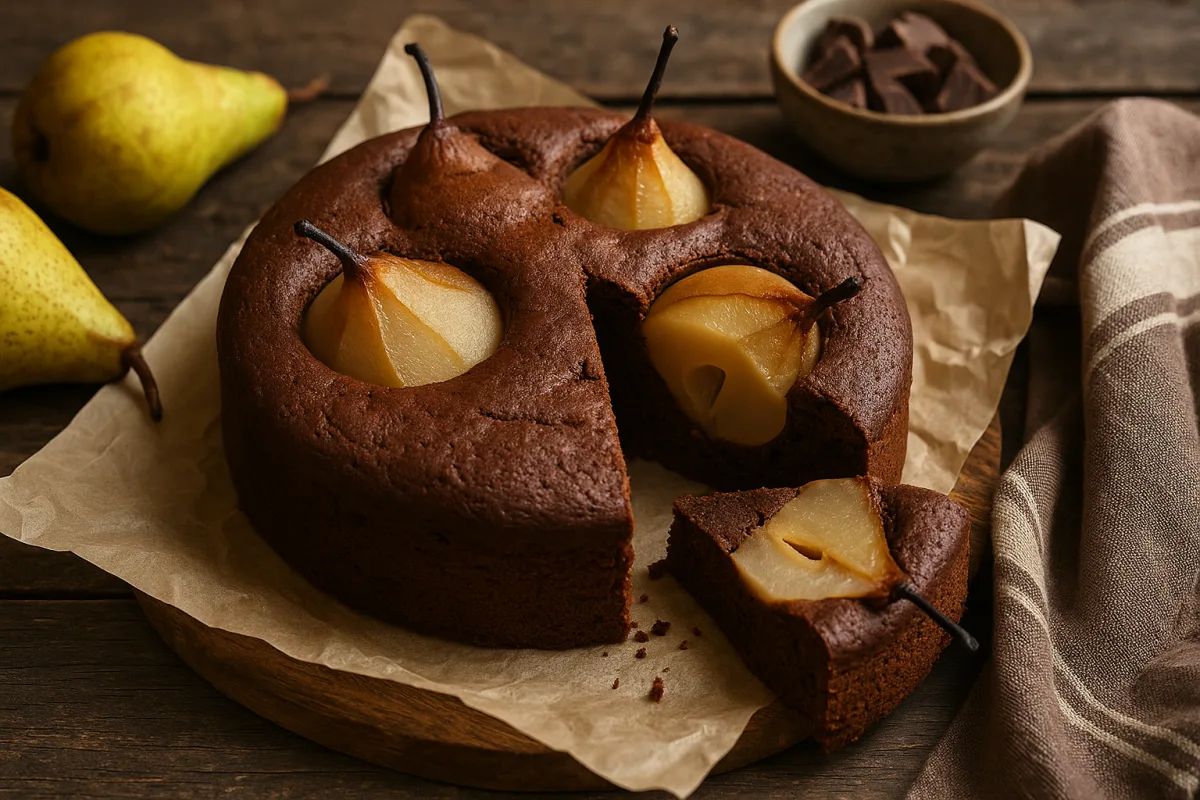 Torta pere e cioccolato facile: il trucco per non far affondare la frutta durante la cottura