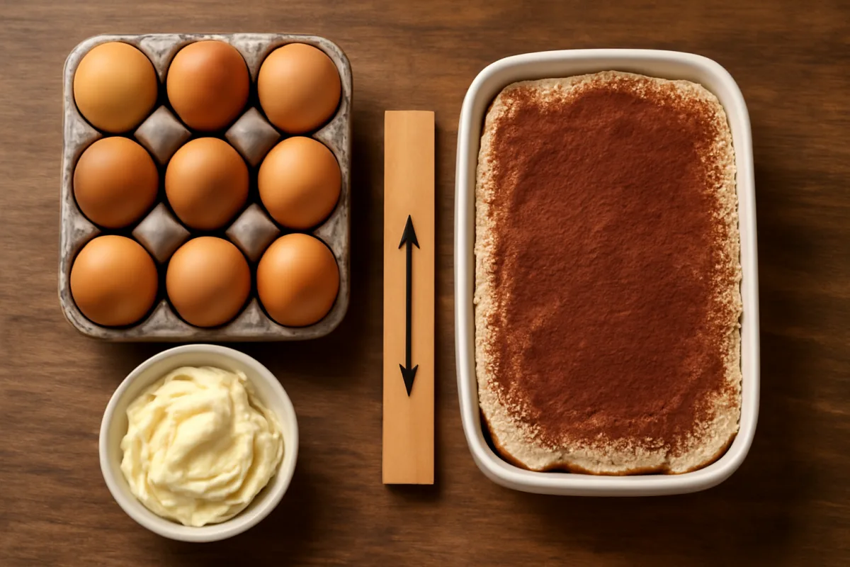 Quante uova servono nel tiramisù classico? Il rapporto che regola la densità finale