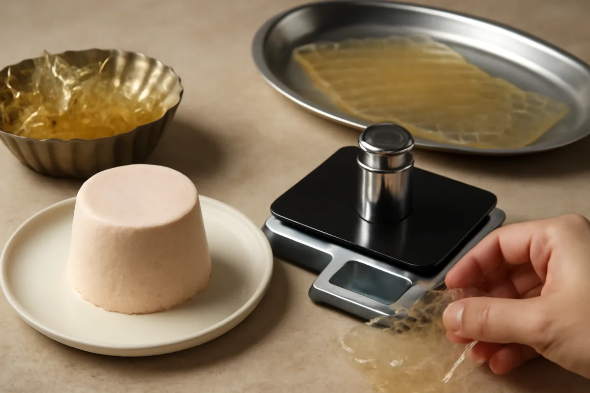 Quanta gelatina serve per stabilizzare un semifreddo: il peso che cambia la texture